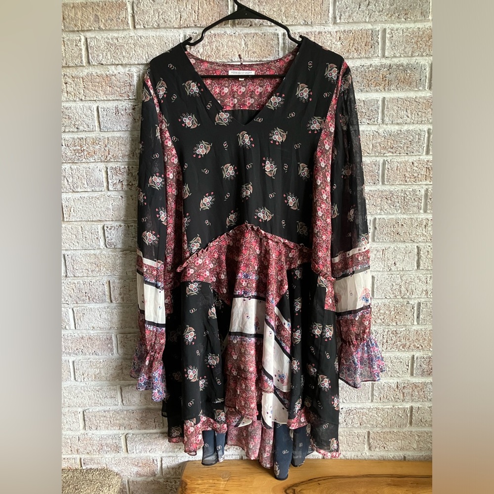 Rebecca Minkoff floral print mini dress size Medium